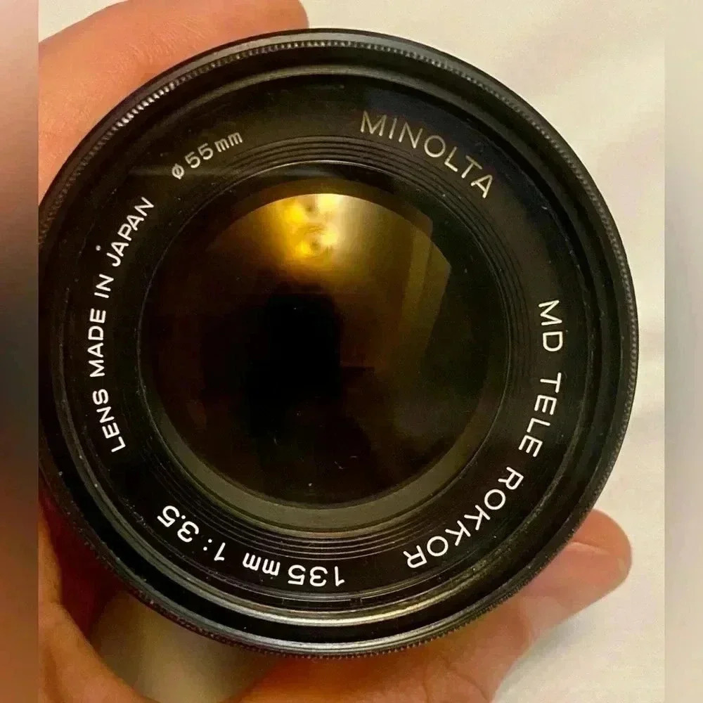 Minolta MD camera lens 135mm - Picture 3 of 5